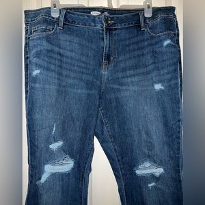 Old Navy Blue Jeans 22 plus Long.